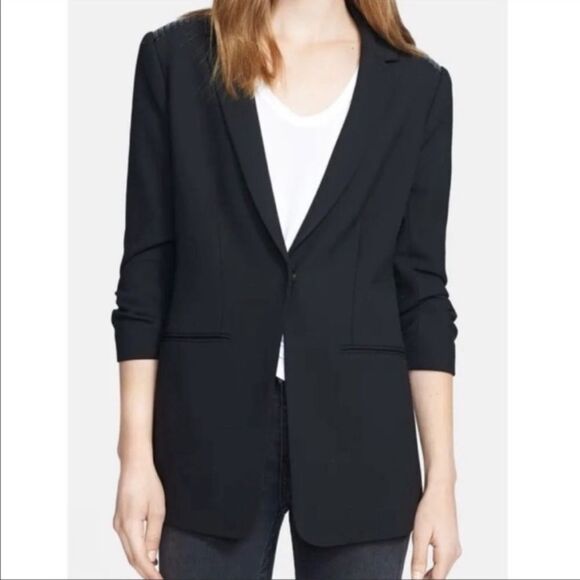 #510 ELIZABETH and JAMES Super Soft Navy Blazer - Picture 1 of 14